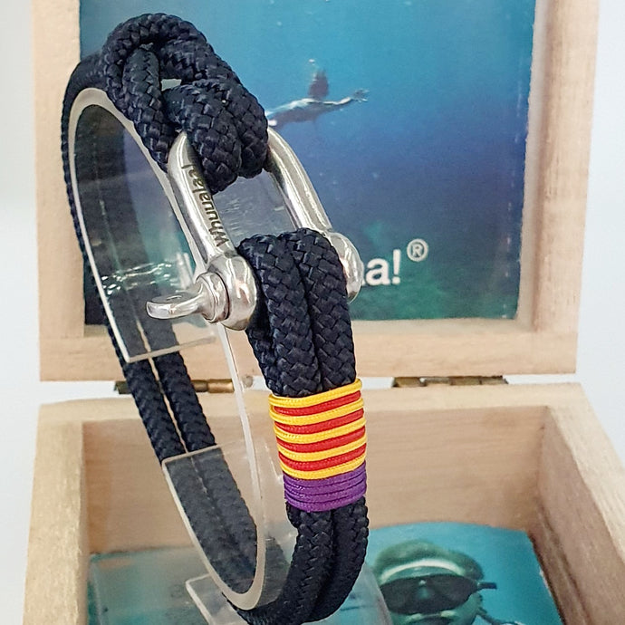 PULSERA NÁUTICA CON BANDERA DE MALLORCA